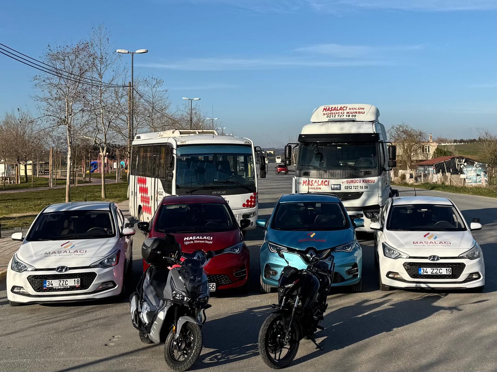 Maşalacı Sürücü Kursu Araç Filosu — Otomobil, Motosiklet, Minibüs, TIR